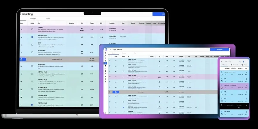 AI Shooting Schedule Software | Studiovity