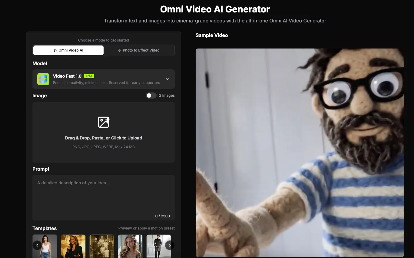 Omni Video AI Generator