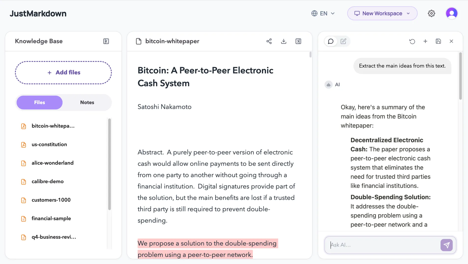 JustMarkdown