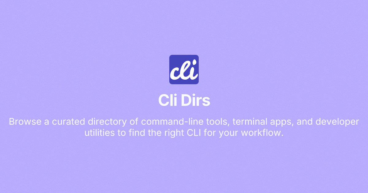 CliDirs