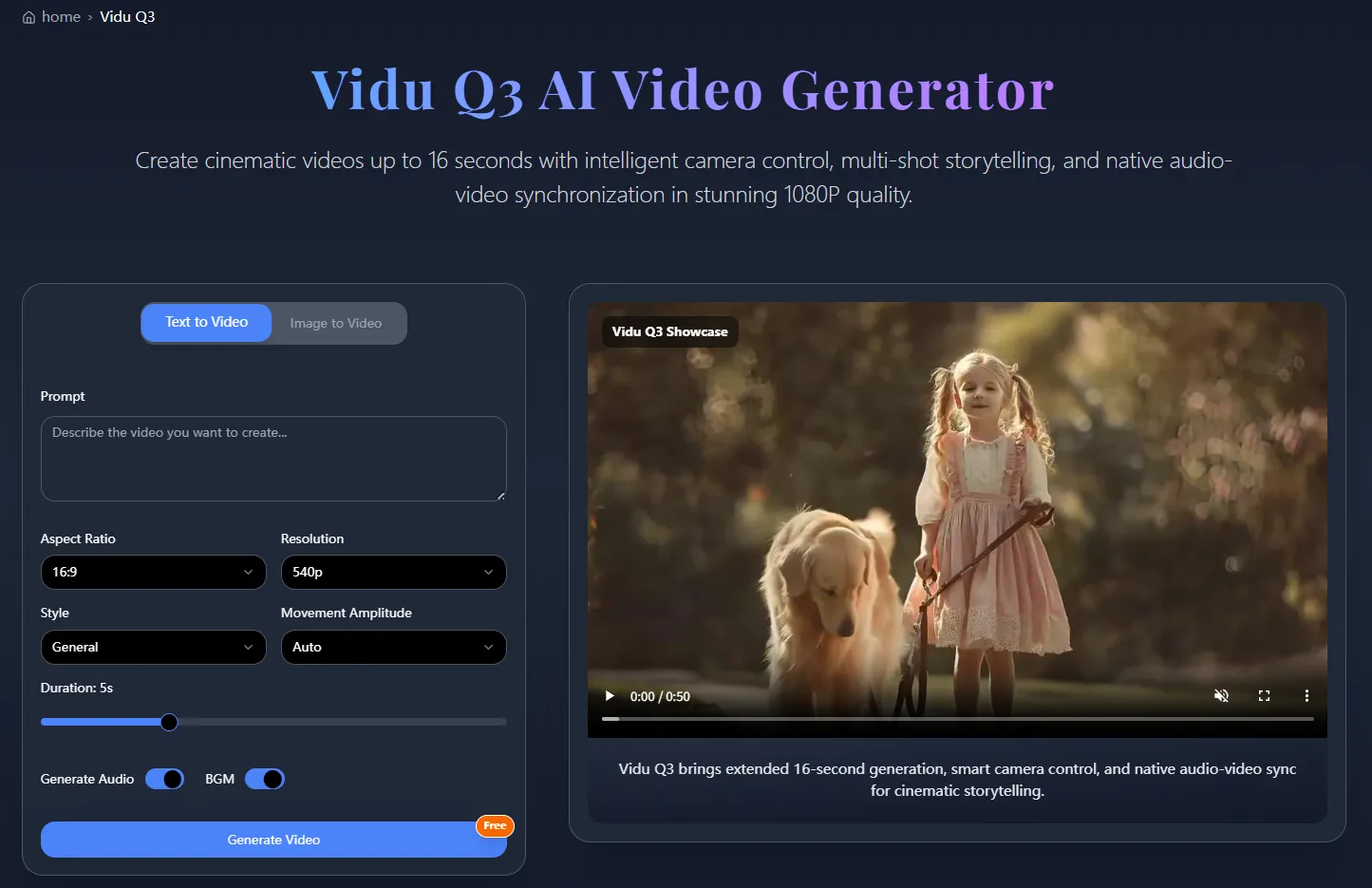 Vidu Q3