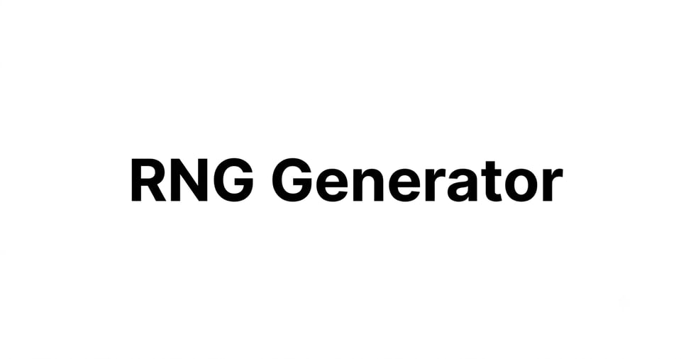 RNG Generator