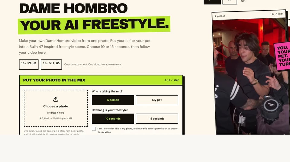 Dame Hombro