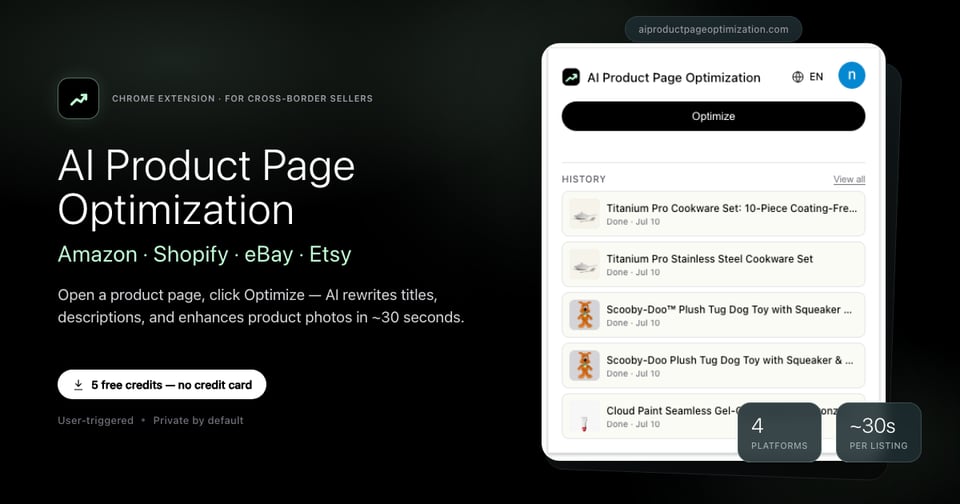 AI Product Page Optimization for Amazon & Shopify