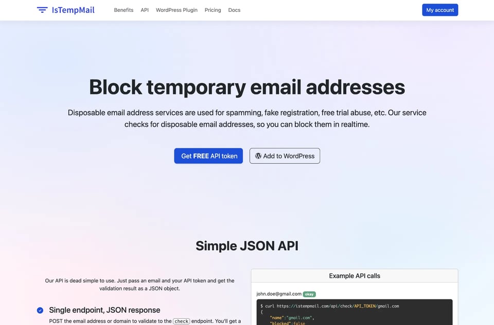 IsTempMail