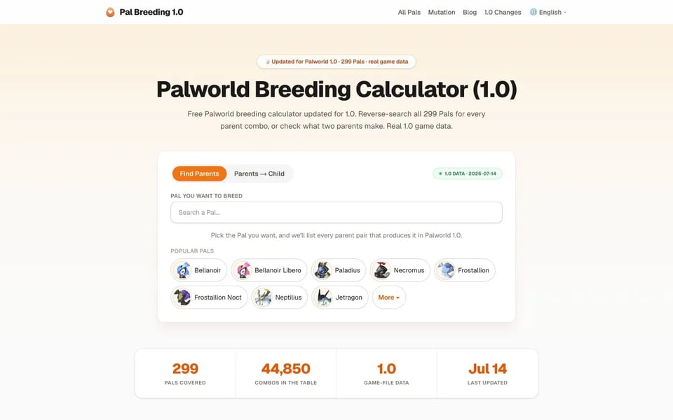 Pal Breeding 1.0