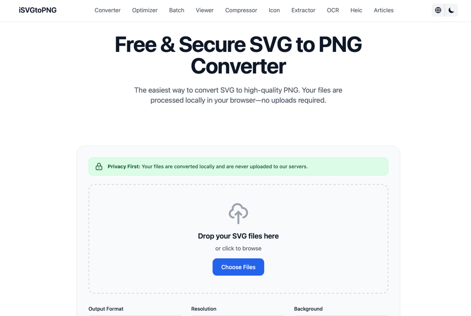 iSVGtoPNG Converter