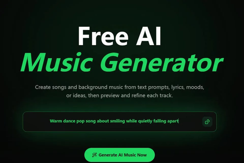 Free ai Music Creator