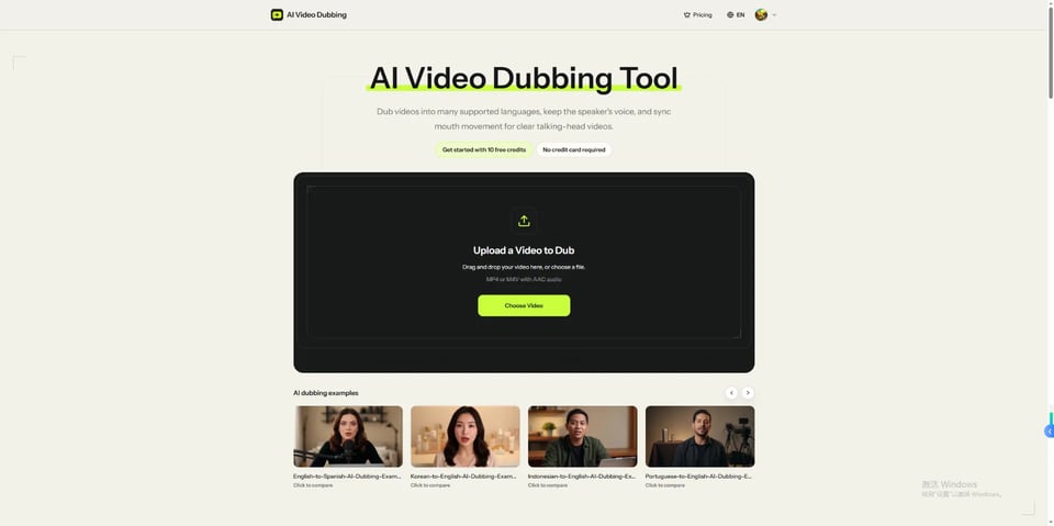 AI Video Dubbing