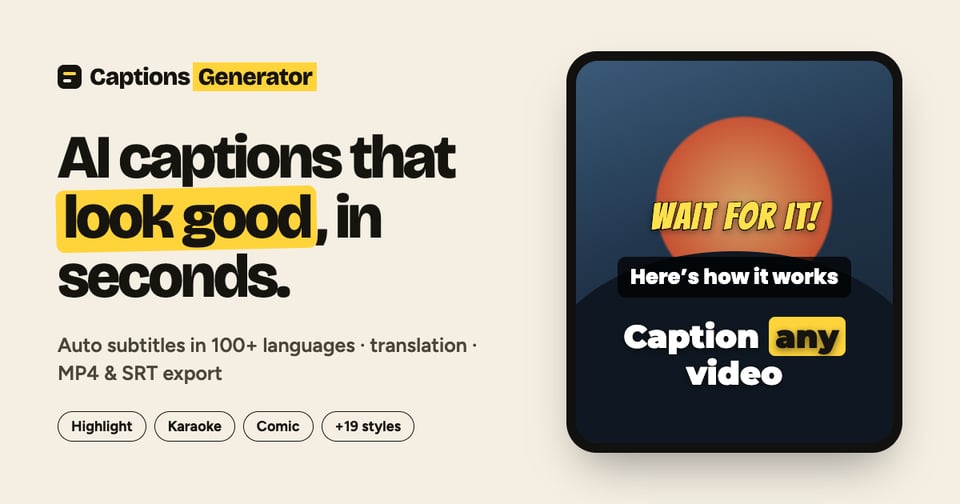 Captions Generator
