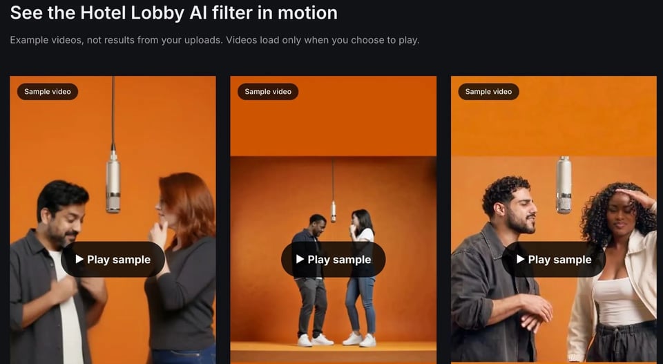 Hotel Lobby AI Filter
