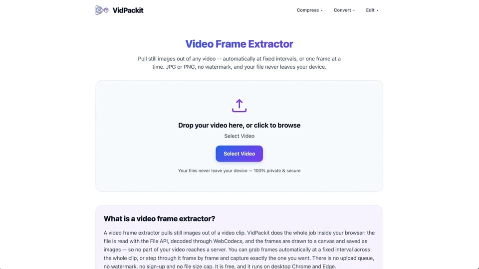 Video Compressor — VidPackit