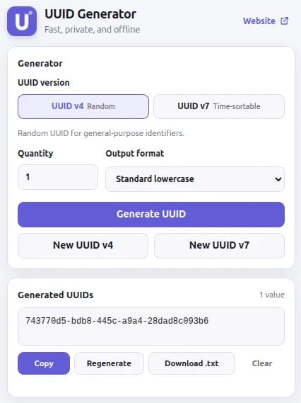 UUID Generator