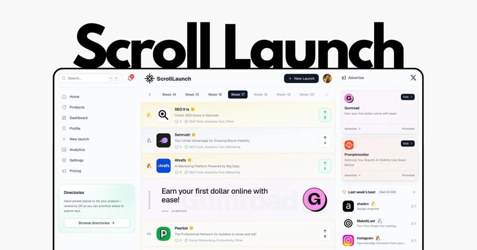 Scroll Launch