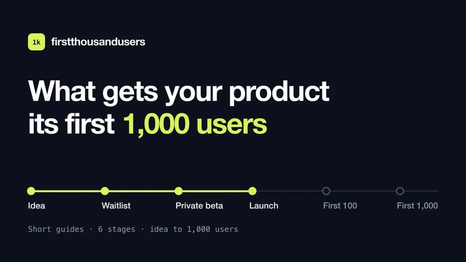 First 1,000 Users