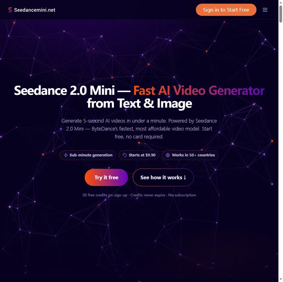 Seedance 2.0 Mini