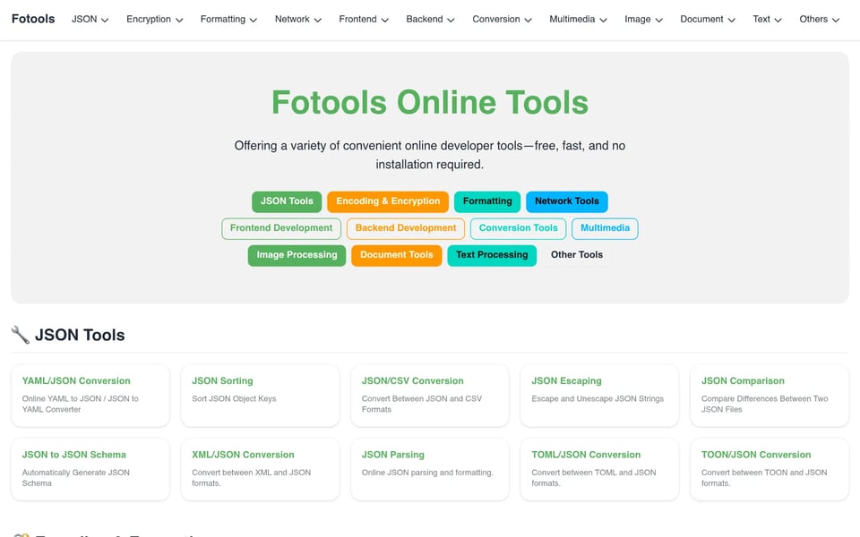 Fotools Online Tools
