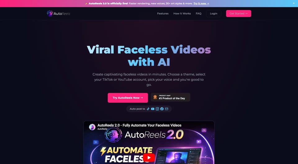 AutoReels Faceless Reels Maker