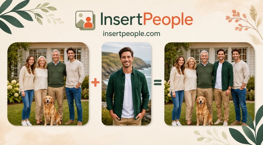 Add Person to Photo Online for Free - InsertPeople