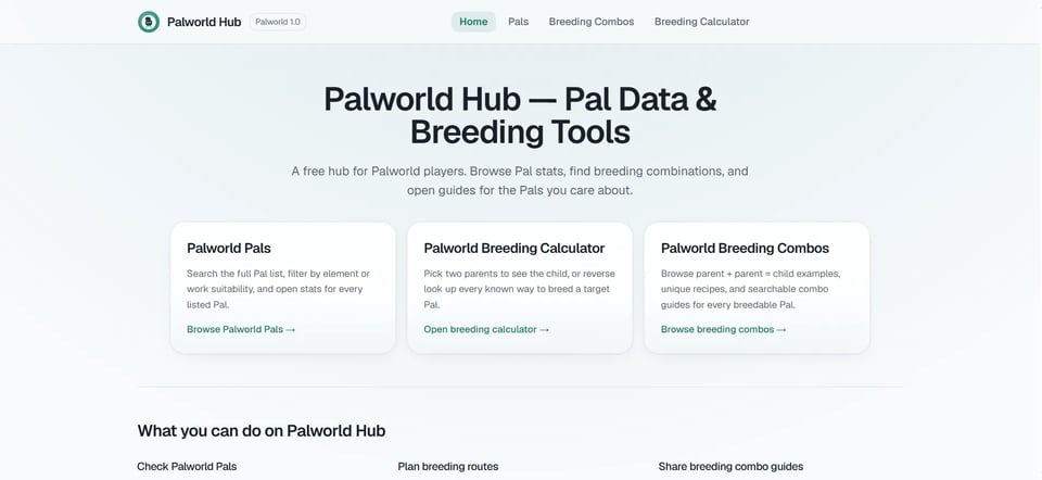 palworld hub
